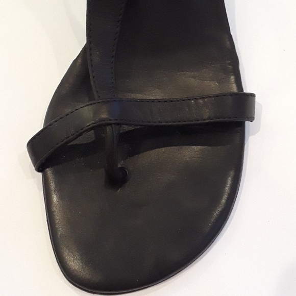 Donald JPliner  black leather sandals, size 7 - Picture 4 of 7